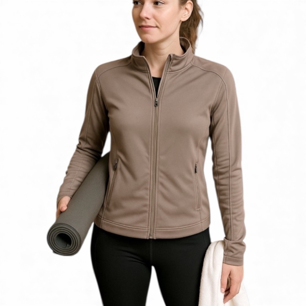 NWT Velocity Women's Utility Jacket in Brown Interlock highland jacket Medium